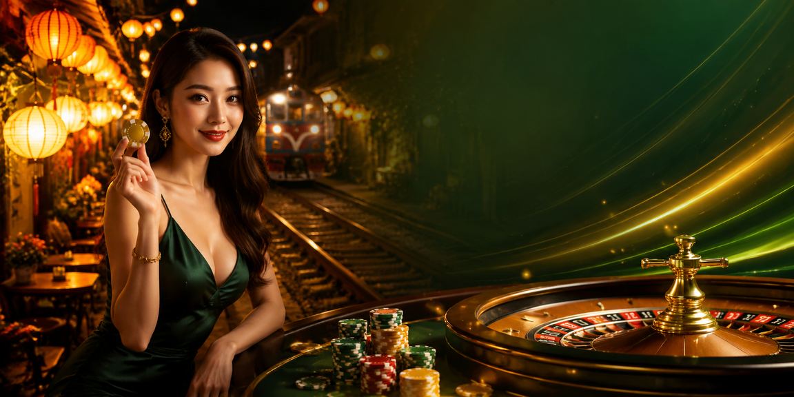 Đèn lồng Hà Nội lung linh về đêm phản chiếu vòng quay roulette đầy hồi hộp của casino online