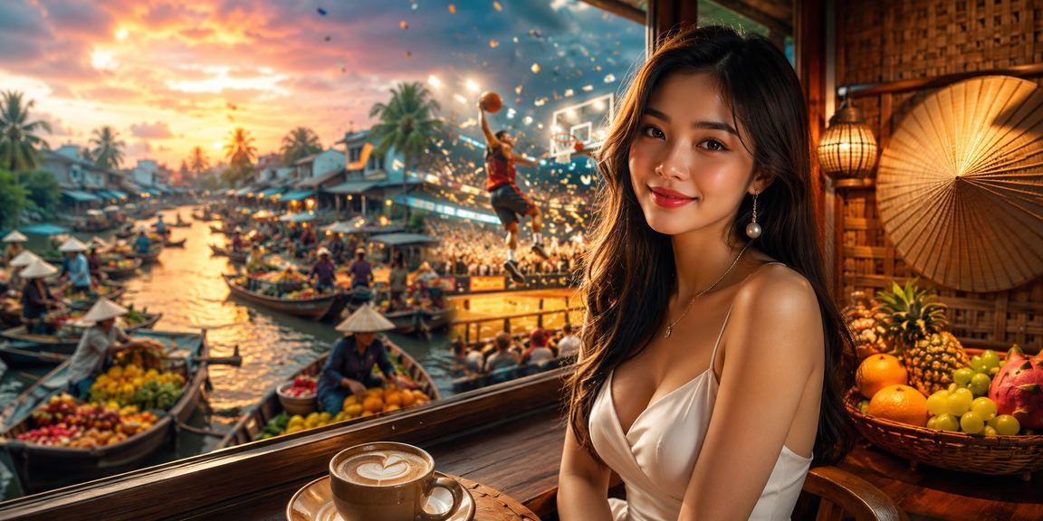 Người dùng xem và tham gia game giải trí bên sông Mekong với nón lá đặc trưng Việt Nam