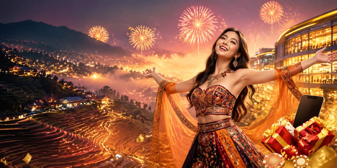 Cảnh đêm Việt Nam với người chơi casino trực tuyến trên thiết bị di động